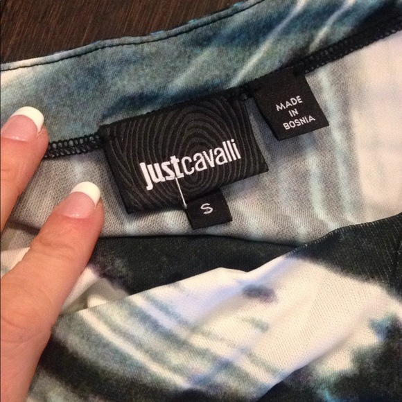 New Just Cavalli cool print top size small - Picture 3 of 5